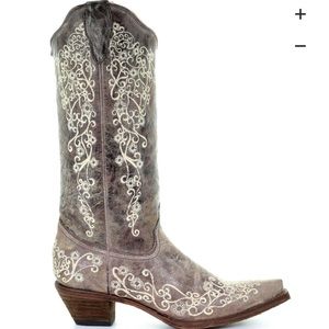 womens corral western “bone embroidery” boots